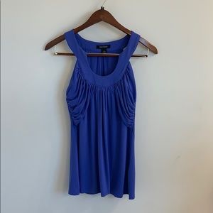 Blue White house black market tank top